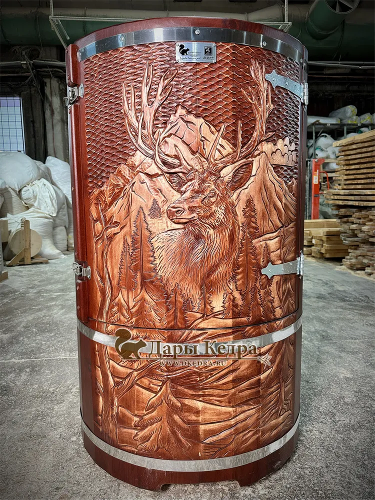 Кедровая бочка (фитобочка) «Лесной Олень»